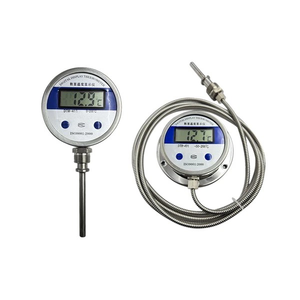 Digital temperature gauge with 4-digit LCD and threaded stem (SI-DTM)