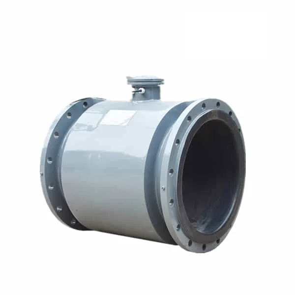 Large-diameter magnetic flow meter for big water mains