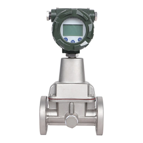 Insertion vortex flow meter