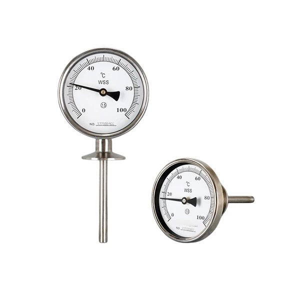 Sanitary bimetal thermometer with tri-clamp connection (SI-WSS)