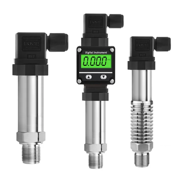 Diffused-silicon piezoresistive pressure sensor with stainless-steel body and DIN connector