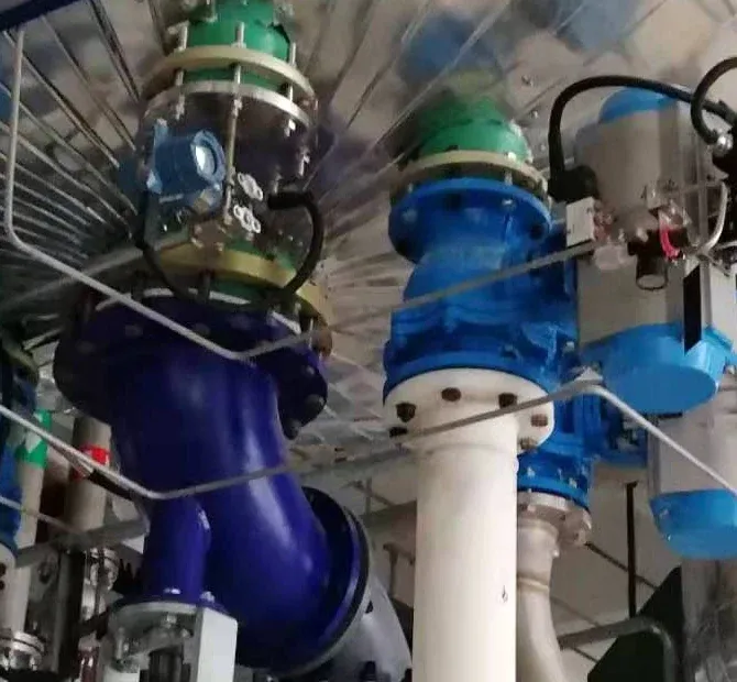 Pressure transmitter flange-mounted on a vessel nozzle among isolation valves in a process plant